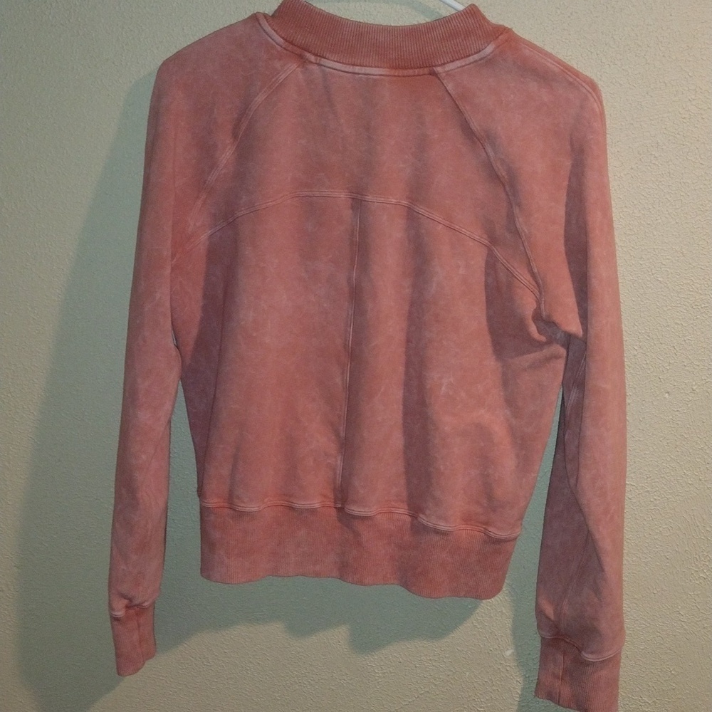 Lululemon Ready to Roll Crew Acid Rubber Dye Rustic Coral 6 - Picture 6 of 7
